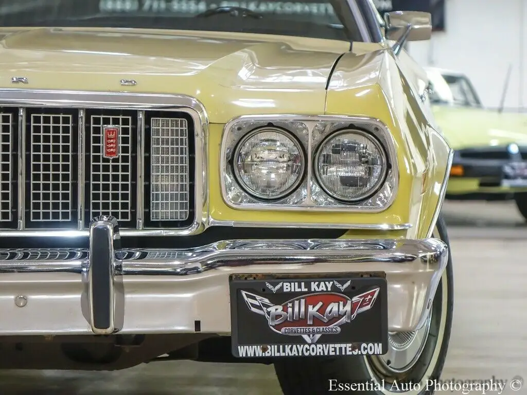 1974 ford grand torino 4 door 28693 miles yellow sedan 302 v-8 3-speed automatic