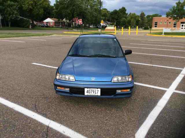1991 honda civic hatchback blue fwd automatic dx