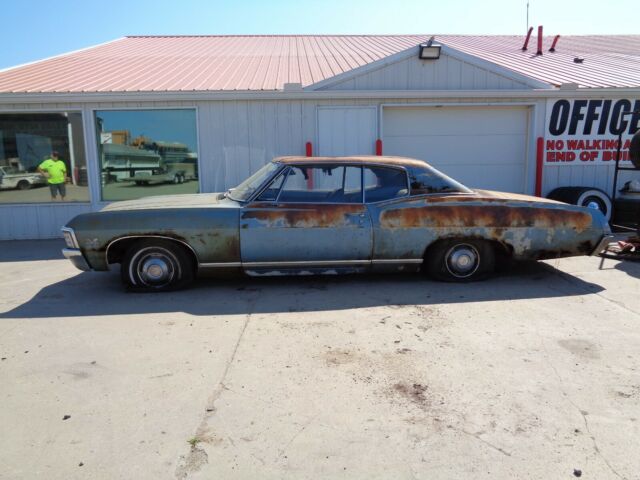 1967 chevrolet caprice, 396 turbo fire, 325hp 4 speed, posi, buckets, project