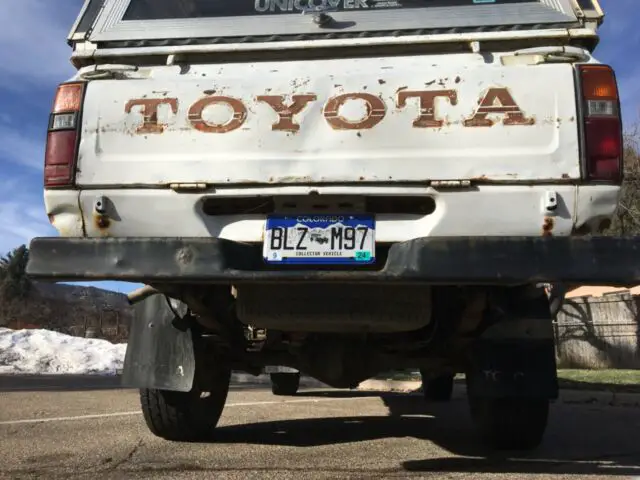 1981 toyota pickup 4x4 hilux 5spd