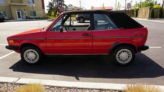 red 1980 volkswagen rabbit cabriolet