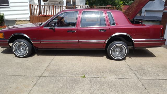 1990 lincoln town car lowrider, clean