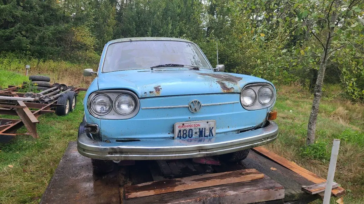 1971 volkswagen 411 sedan blue rwd automatic yes