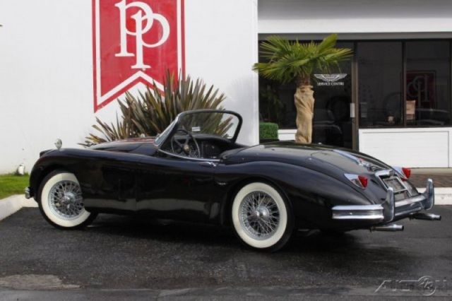1958 jaguar xk150 ots, 3.4l i-6, 4-speed manual, black on black roadster