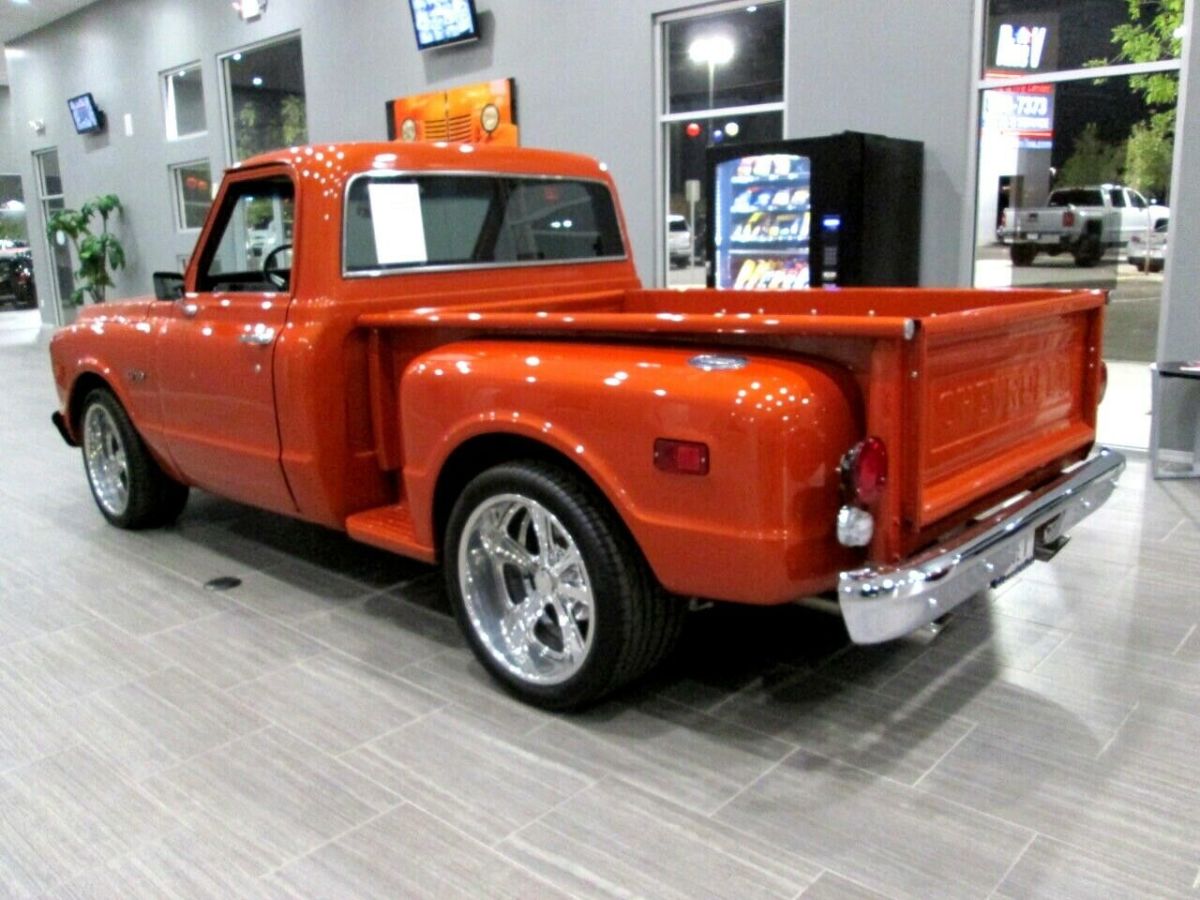 1970 chevrolet c10 step side 0 orange pickup truck 350 5.7l automatic
