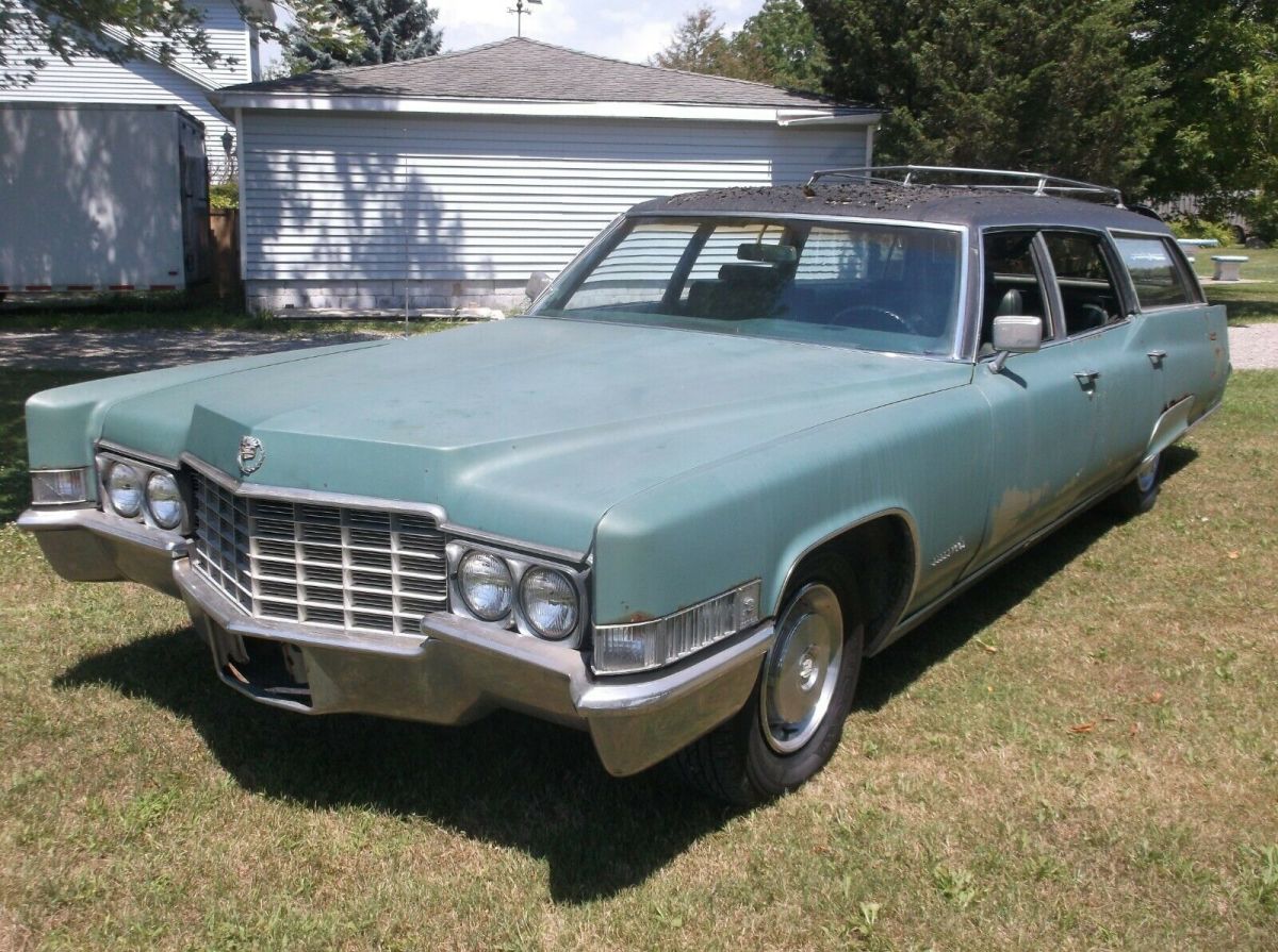 1969 cadillac fleetwood station wagon 1 of 5 fleetwoods very rare !!! ratrod