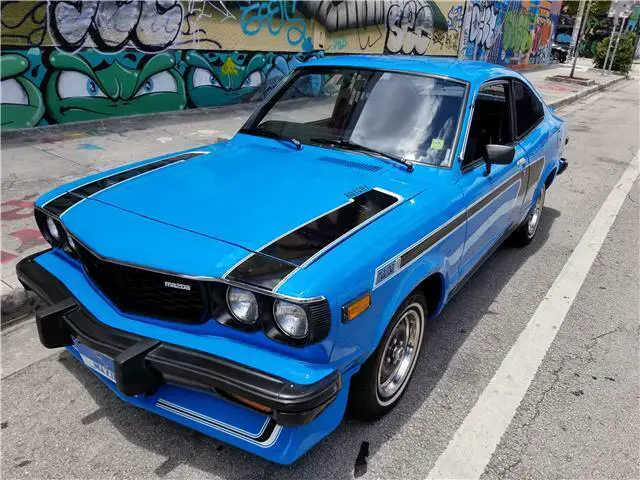 1978 mazda rx-3 rx3 sp - 57,173 miles - blue - coupe - 4 speed manual
