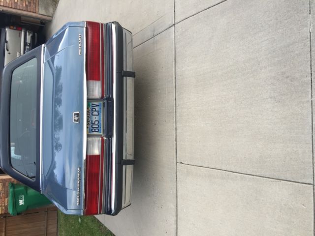 1988 mercury grand marquis 4 door sedan 5 liter 2 tone blue