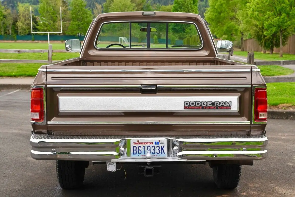 1989 dodge power ram w250 le reg cab 8â€™ bed 4x4 pickup truck 69,000 orig miles