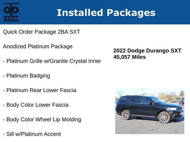 2022 dodge durango sxt