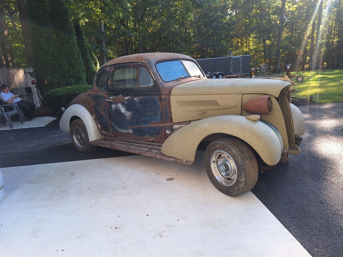 1937 chevy master deluxe 2 door coupe running project street rat hot rod