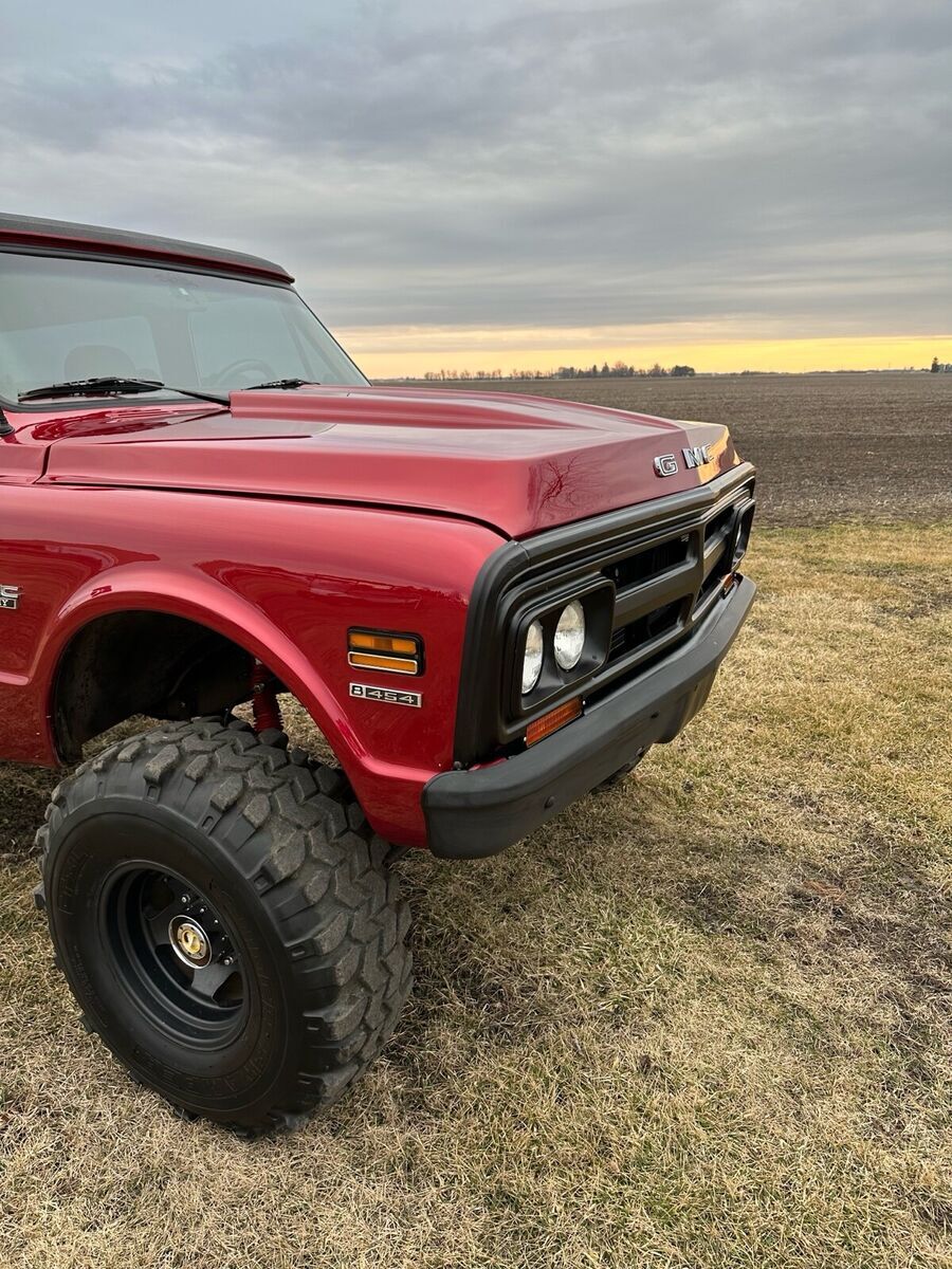 1972 gmc jimmy convertible red 4wd manual 4x4 454 v8
