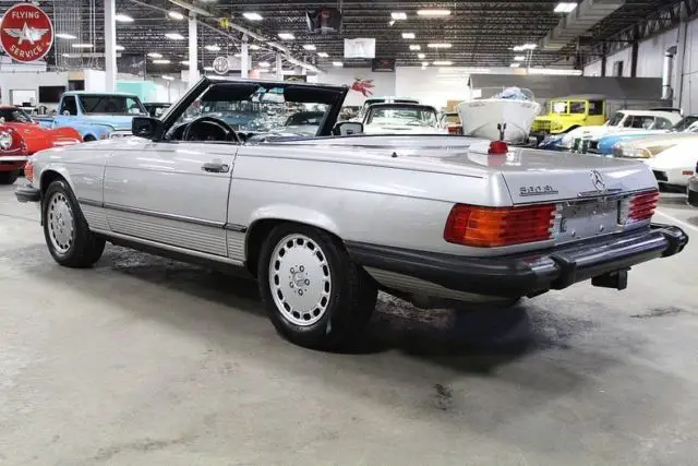 1986 mercedes-benz 560sl 90150 miles silver convertible 5.6l v8 automatic