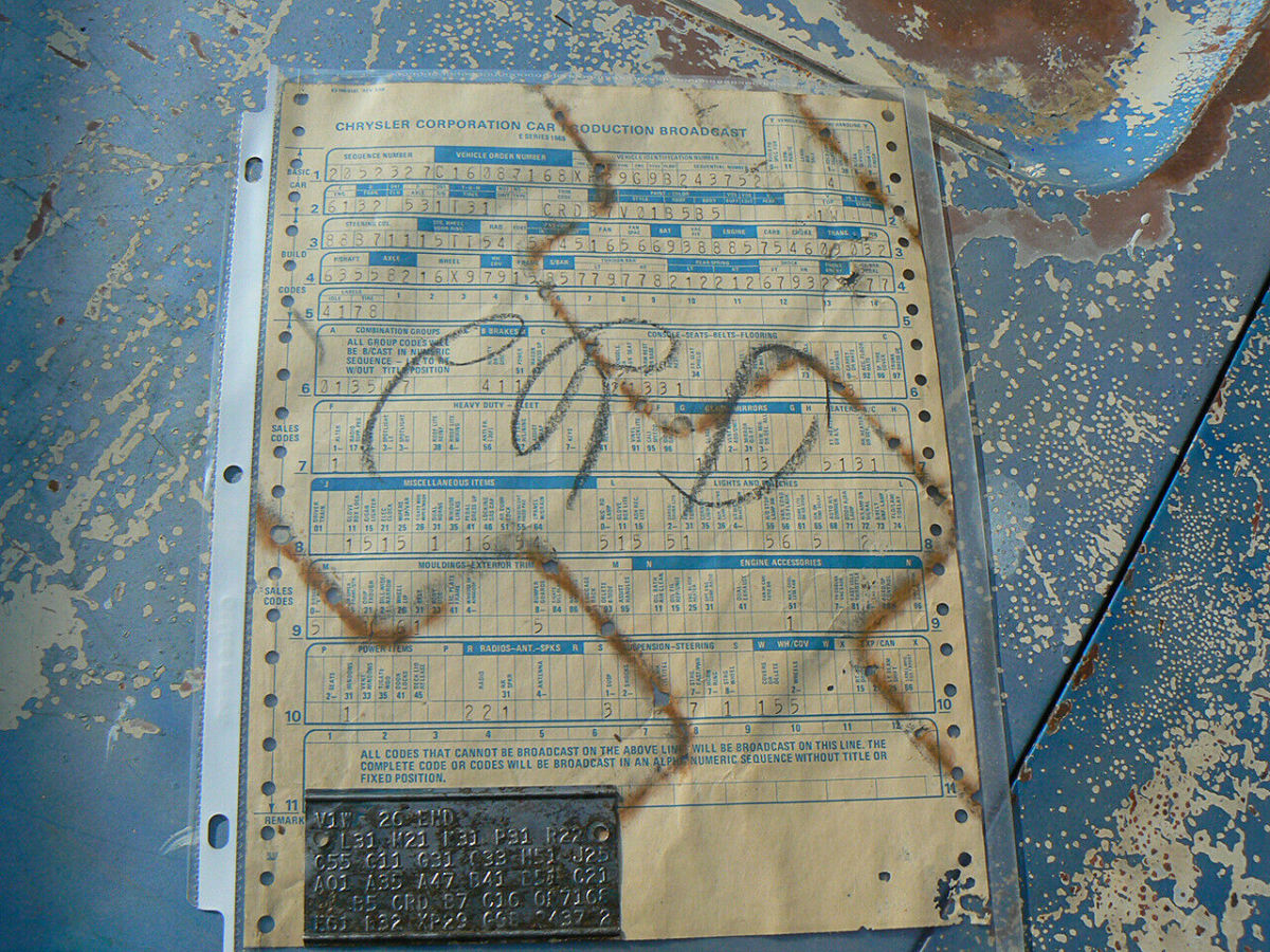 1969 dodge charger s/e b5 blue high optionned unrestored