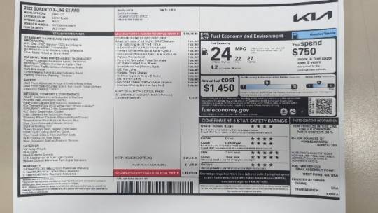 2022 kia sorento x-line ex
