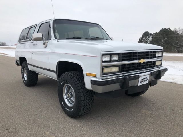 1991 chevrolet blazer 0 white 350 v8 4 speed automatic