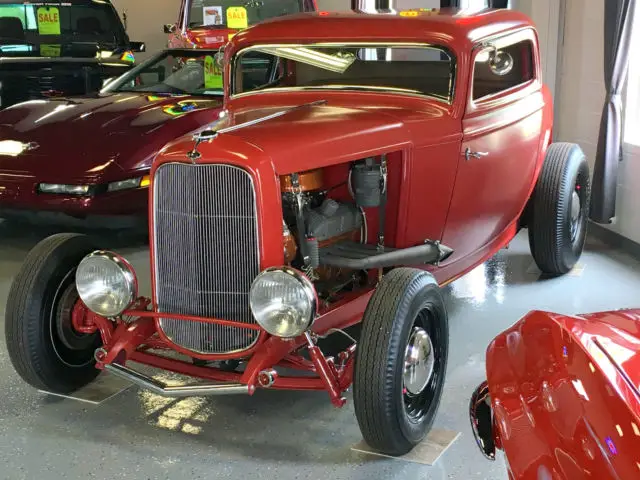 1932 ford model b- 3 window street rod - a/c and heat- nut and bolt build
