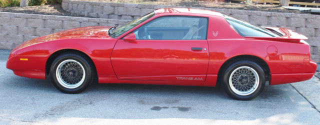 1991 pontiac firebird trans am 1le ws6 hard top 305 tpi 5-speed red rare ta