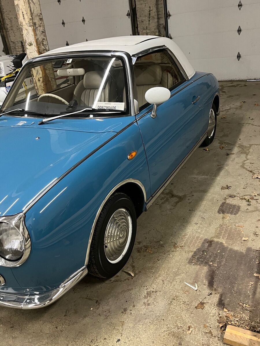 1991 nissan figaro convertible blue fwd automatic