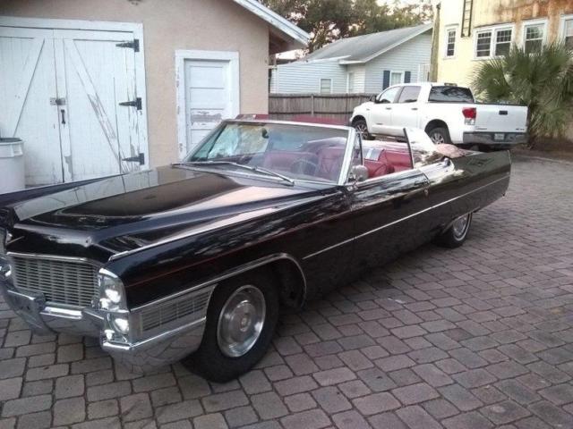 1965 cadillac deville deville coupe convertible 56278 miles black convertible v8