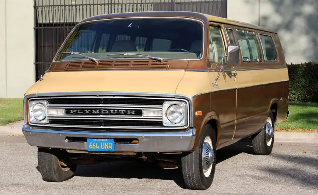 california original, one owner 1976 plymouth voyager 14 pass van, 97k orig miles