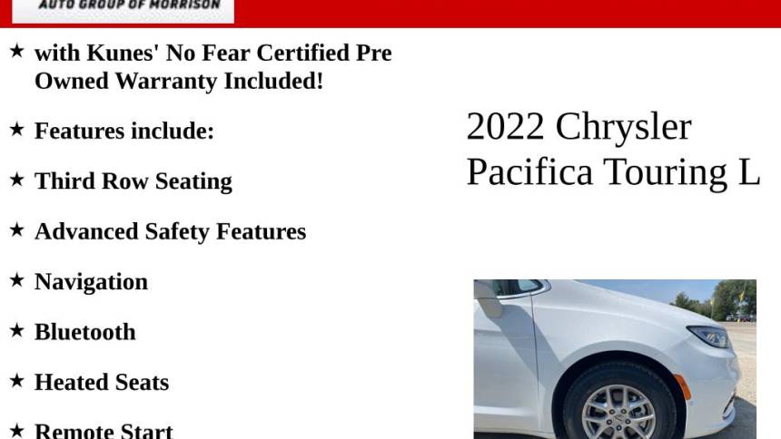 2022 chrysler pacifica touring l