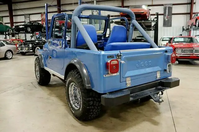 1976 jeep cj-7 91107 miles blue jeep 350ci v8 automatic
