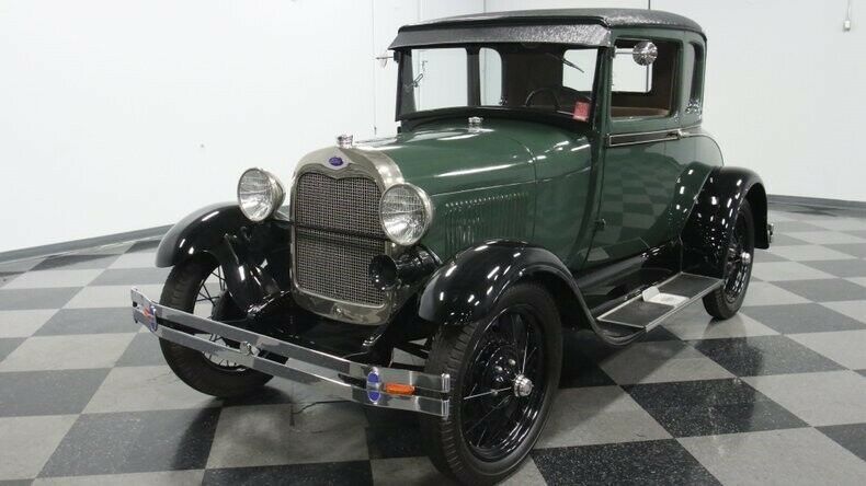 classic vintage chrome wire spoke wheels bias ply green paint fomoco pre war
