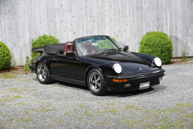 1987 porsche carrera 2 69645 miles black convertible manual