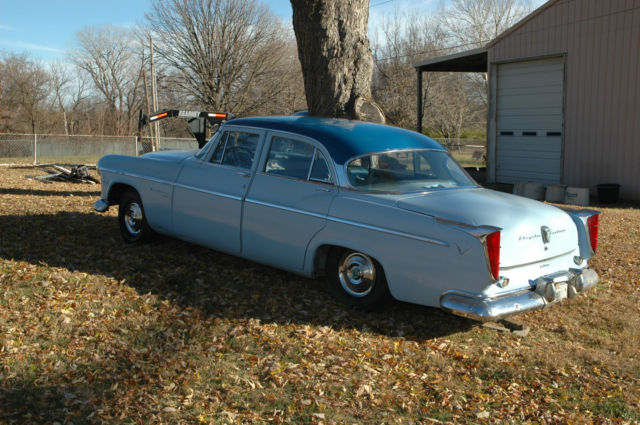 1955 chrysler windsor deluxe 4 door garage find iowa 94k original miles 2 owner