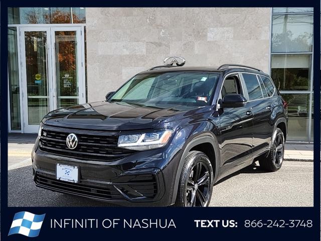 2023 volkswagen atlas 3.6l v6 sel r-line black