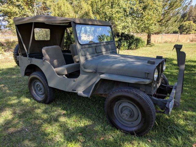 1948 willy's cj2a jeep original 70 horse go devil flat head engine