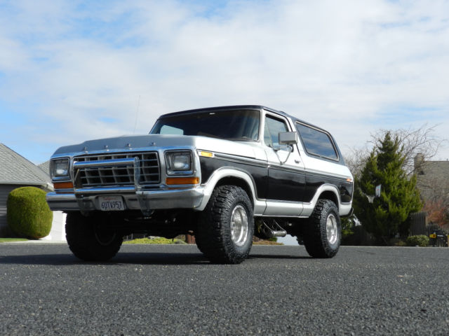 1979 ford bronco ranger xlt f150 4x4 2 tone air option tilt a must see