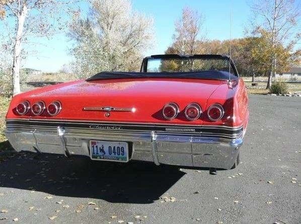 1965 chevrolet impala ss convertible 409ci v8 gasoline automatic factory a/c wy