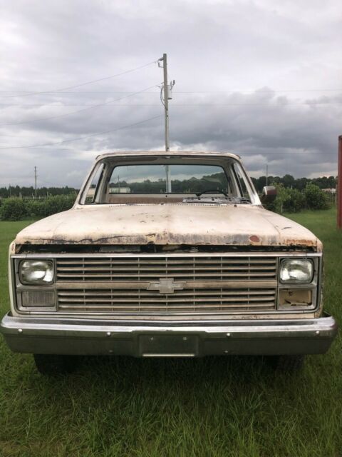 1984 chevrolet c20 pickup white 305 automatic long bed
