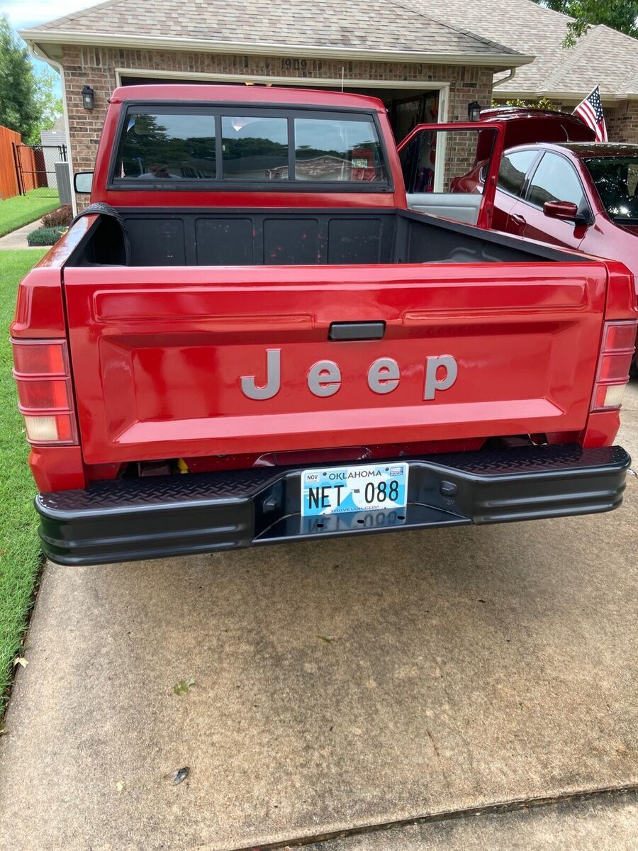 1988 jeep comanche pickup red rwd manual pioneer