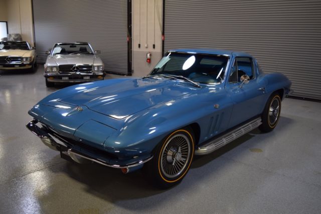 1965 chevrolet corvette stingray coupe 327 4 speed gorgeous in nassau blue
