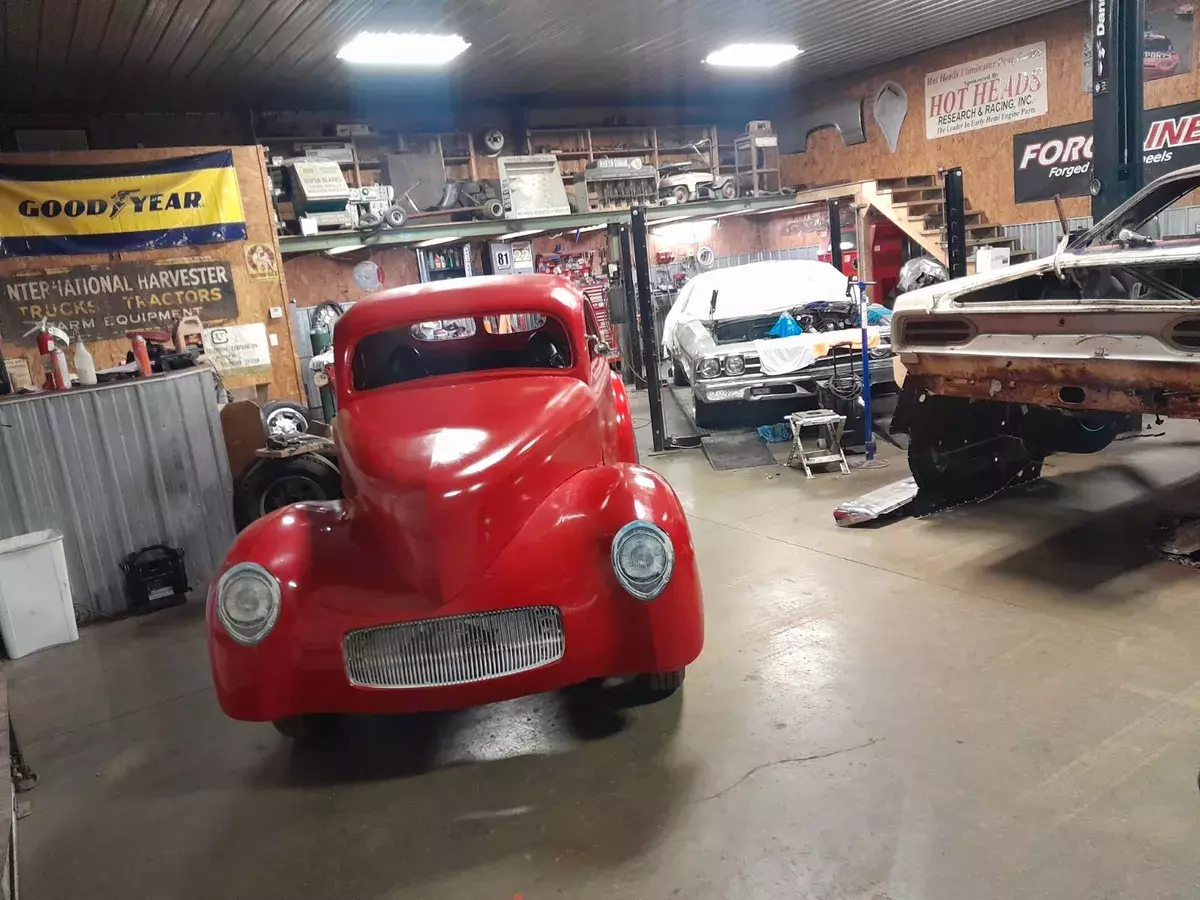 willys coupe roller body hot rod power disc brakes, power rack & pinion steering