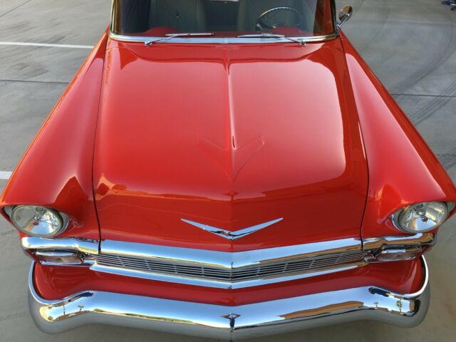 chevrolet, 210, chopped, torch red custom, 502ci, high-end build