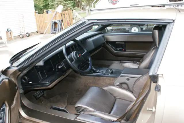1984 chevrolet corvette 54000 miles light bronze metallic coupe