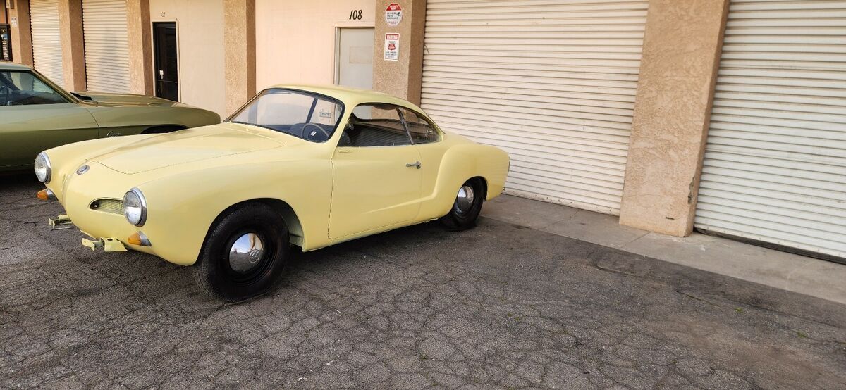 1965 volkswagen karmann ghia yellow coupe