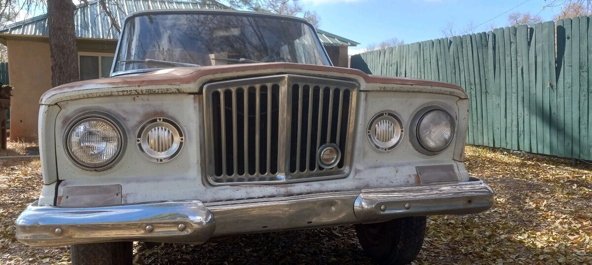 1963 jeep wagoneer wagon white 4wd automatic