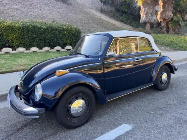 1971 volkswagen super beetle convertible blue rwd manual karmann