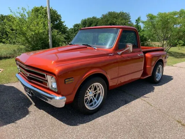 1968 chevrolet c-10 frame off, 427 v8, factory short stepside, tilt, tach, ac