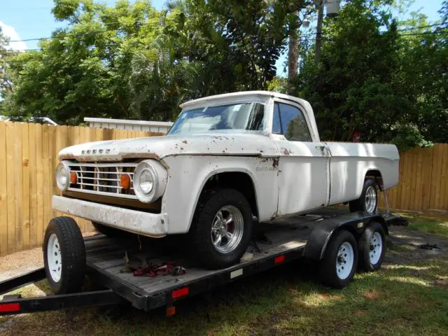 1967 dodge d 100 sweptline truck and car hauler