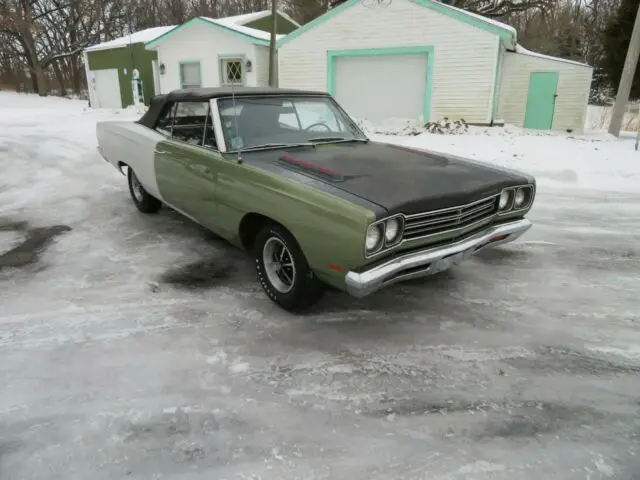 1969 plymouth roadrunner convertible see video # match 40497 original miles 1970