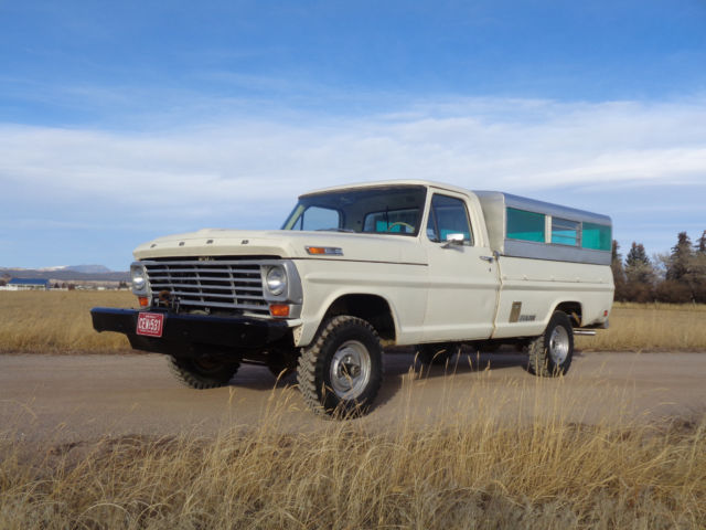 1968 ford f100 f-100 4x4 custom ranger dry western survivor barn find pto winch