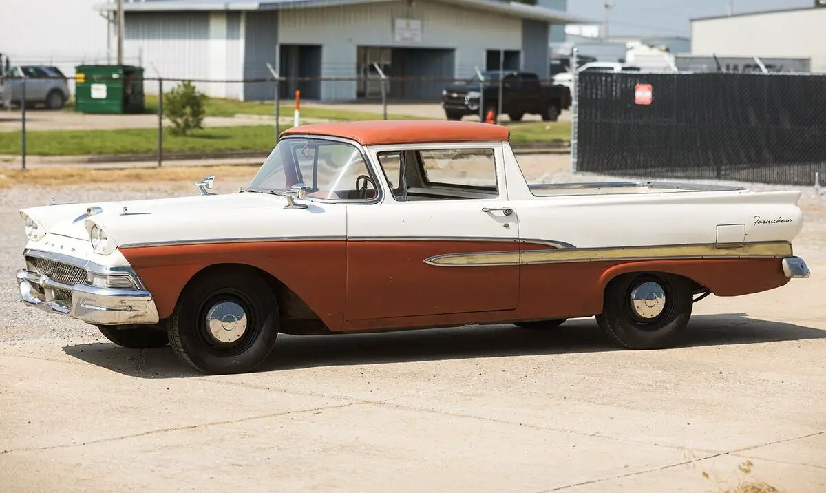 1958 ford ranchero / field find / runs and drives great / unrestored / rare