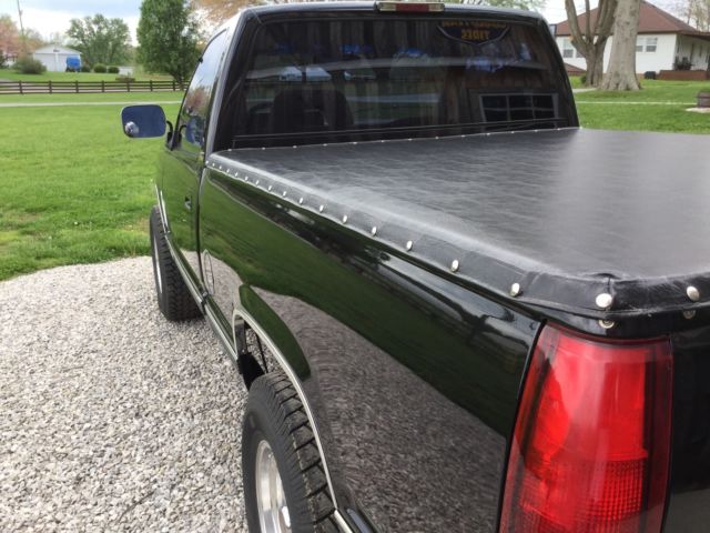 beautiful black on tan 4x4 short bed silverado, original owner, ca truck