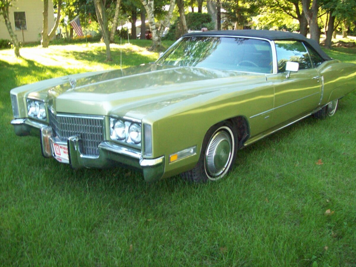 1971 cadillac eldorado convertible good condition, one repaint original color